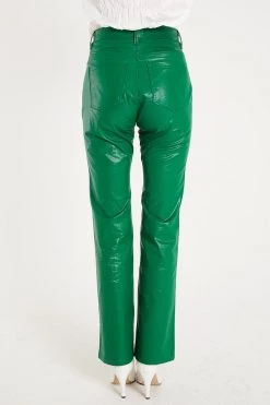 STORETS Heavin Pleather Straight Pants