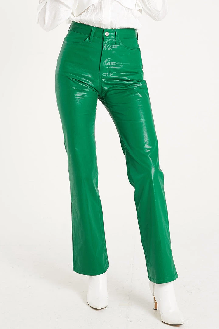 STORETS Heavin Pleather Straight Pants