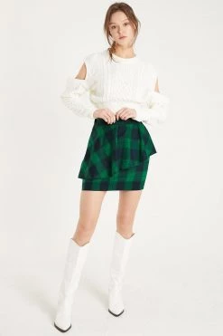 STORETS Cali Cold Shoulder Knit Sweater