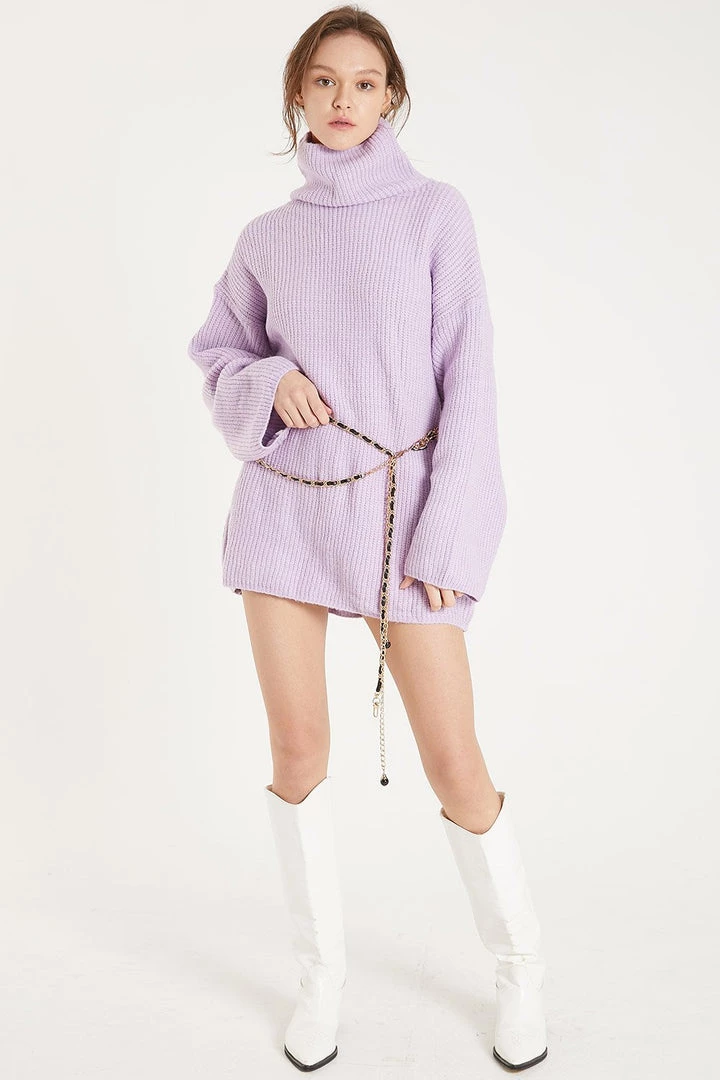 Vitaliia Knitwear Serena Turtleneck Oversized Sweater
