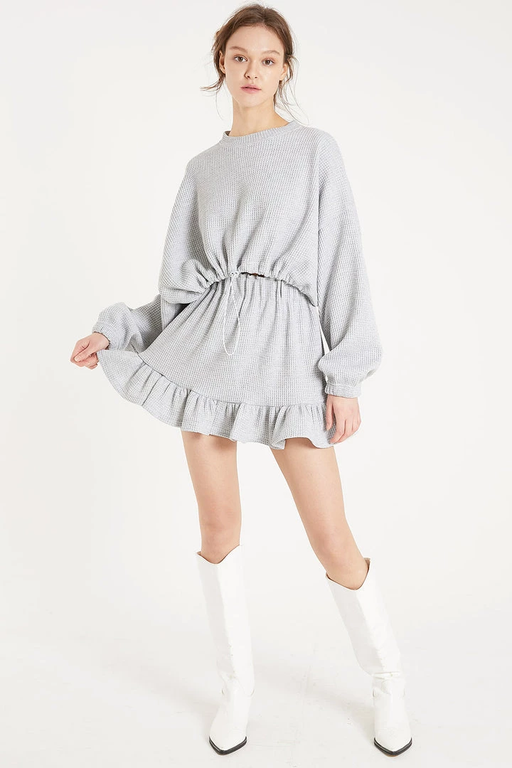 STORETS Harper Waffle Crewneck Sweatshirt CLOTHING