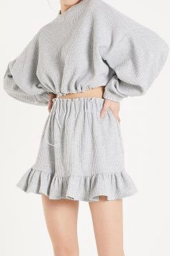 STORETS Harper Waffle Flare Skirt