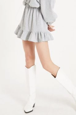 STORETS Harper Waffle Flare Skirt