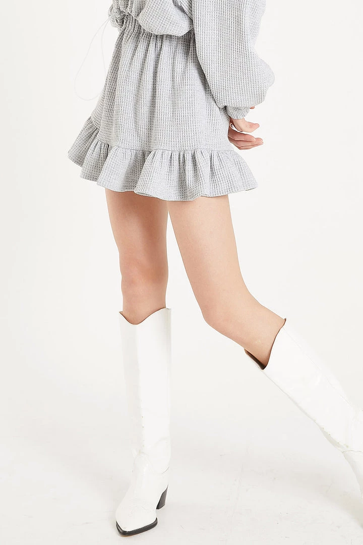 STORETS Harper Waffle Flare Skirt