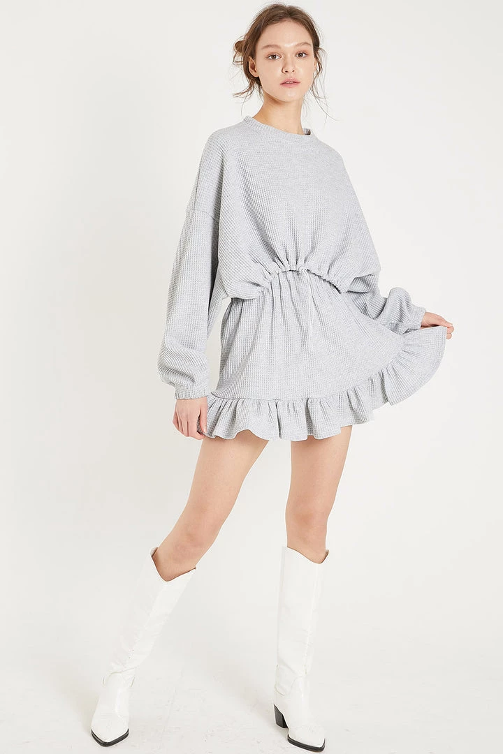 STORETS Harper Waffle Flare Skirt