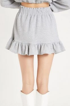 STORETS Harper Waffle Flare Skirt