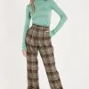 STORETS Gabriella Roll Up Plaid Pants