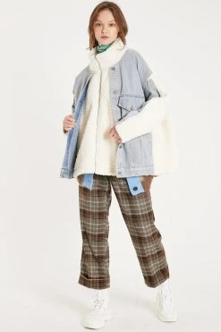 STORETS Danya Denim Shearling Jacket CLOTHING
