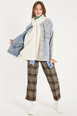 STORETS Danya Denim Shearling Jacket CLOTHING