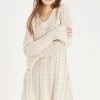 STORETS CLOTHING Emmy Cable Knit Flare Mini Dress