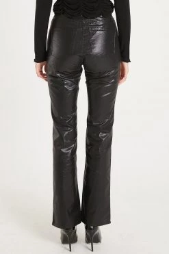 STORETS Heavin Pleather Straight Pants