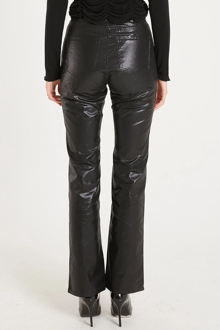 STORETS Heavin Pleather Straight Pants