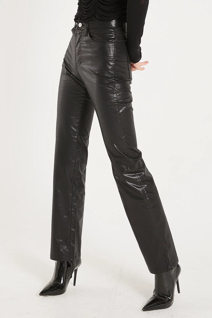 STORETS Heavin Pleather Straight Pants
