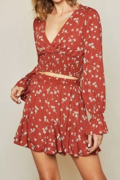 STORETS Sarah Floral Ruffle Skirt