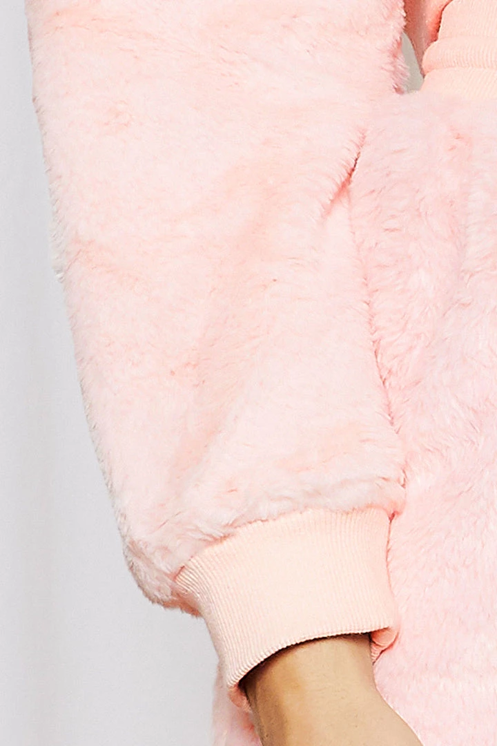 STORETS SALE CLOTHING Lily Fuzzy Cropped Sweatshirt