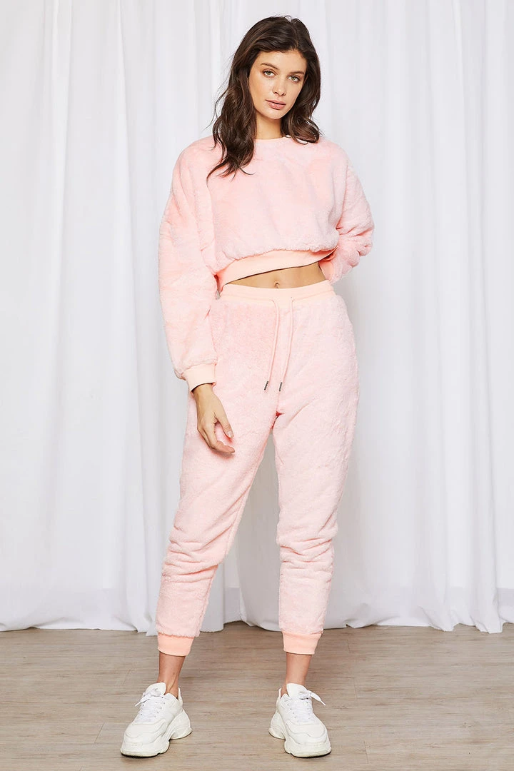 STORETS SALE Lily Fuzzy Jogger Pants CLOTHING