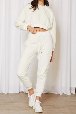 STORETS SALE Lily Fuzzy Jogger Pants CLOTHING