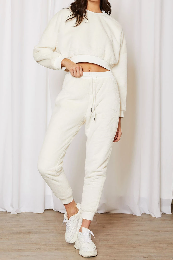 STORETS SALE Lily Fuzzy Jogger Pants CLOTHING