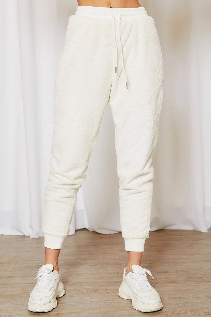 STORETS SALE Lily Fuzzy Jogger Pants CLOTHING