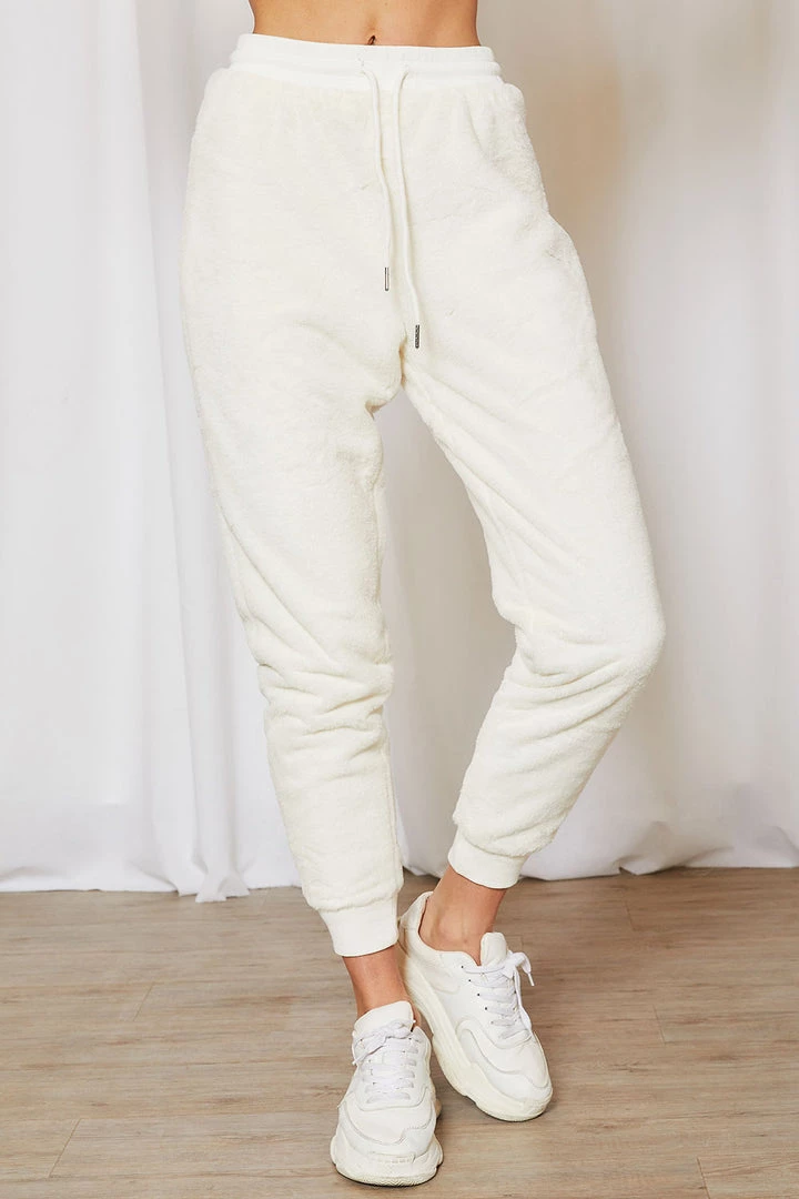 STORETS SALE Lily Fuzzy Jogger Pants CLOTHING