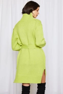 STORETS CLOTHING Alexa Belted Sweater Dress