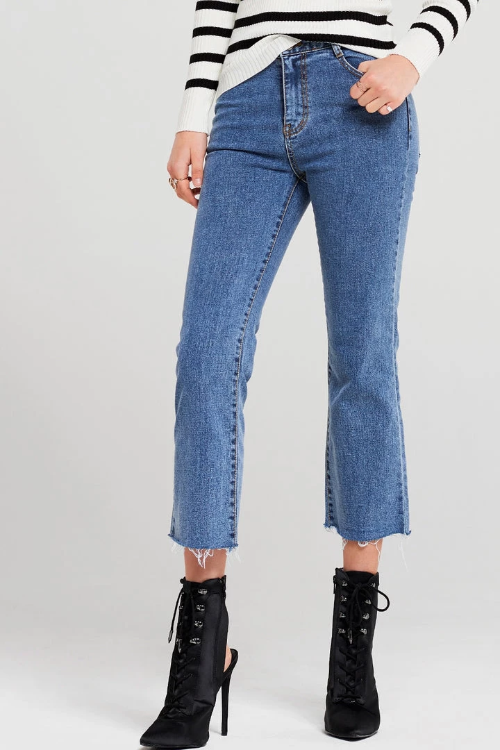 STORETS SALE CLOTHING Aaliyah Cropped Jeans
