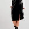 STORETS Alaina Slit Patent Skirt