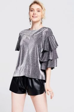 STORETS SALE Amelia Tiered Sleeve Top CLOTHING