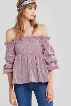 STORETS SALE Blair Smocked Puff Blouse