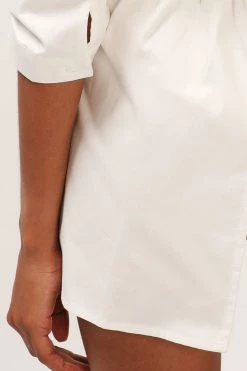 STORETS SALE CLOTHING Eliza Structured Puff Sleeve Shirt