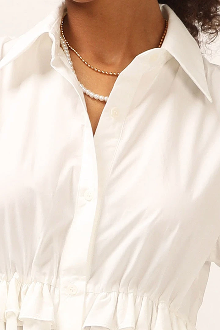 STORETS Lily Tiered Shirt Dress CLOTHING