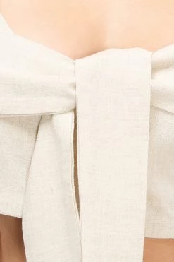 STORETS Blaire Linen Wrap Bustier CLOTHING