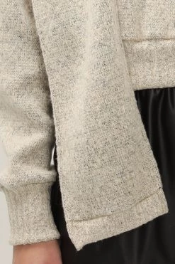 STORETS Taylor Mottled Knit Top And Shawl Set CLOTHING