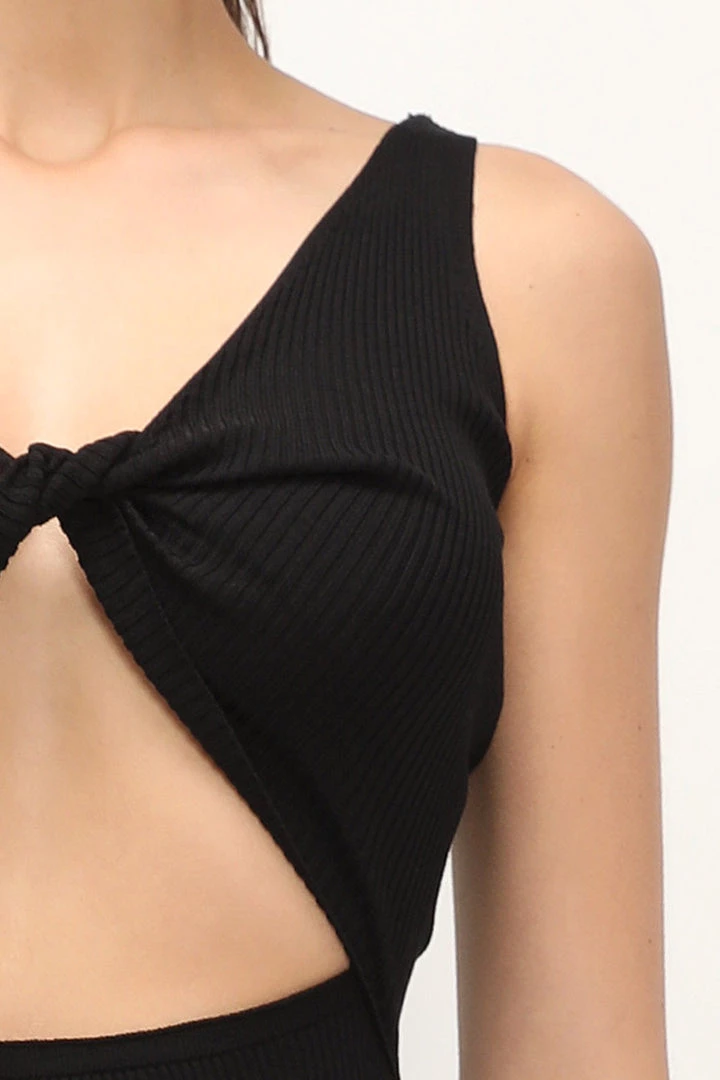 STORETS Kailey Ribbed Cutout Dress