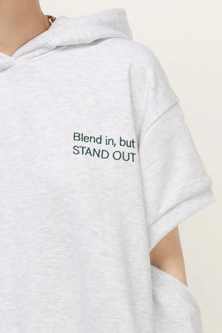 STORETS Kate Sleeve Cutout Hoodie Sweatshirt