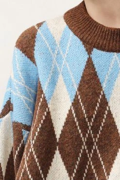 STORETS CLOTHING Avery Argyle Sweater
