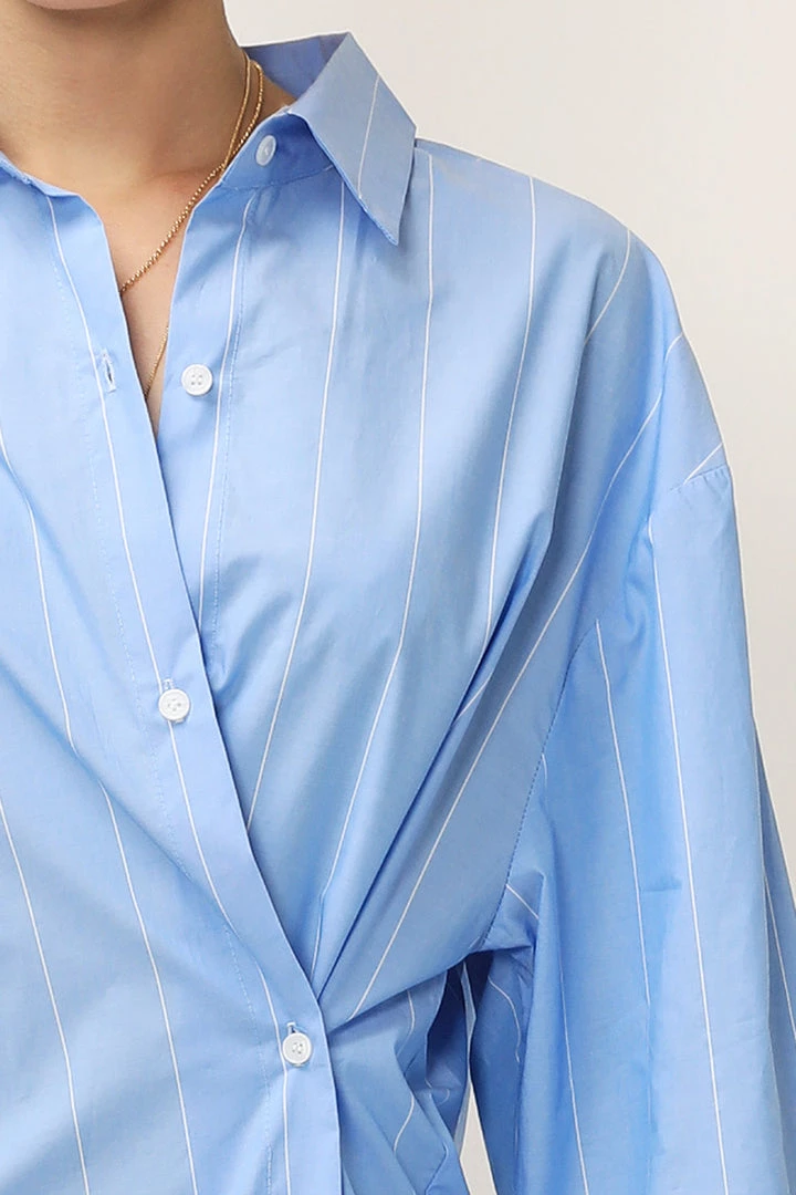 STORETS SALE Briella Striped Maxi Shirt Dress