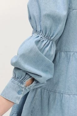 STORETS CLOTHING Reese Denim Tiered Dress