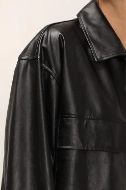 STORETS SALE CLOTHING Aspen Oversized Pleather Jacket
