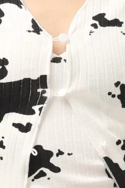 STORETS Bailey Printed Crop Cardigan