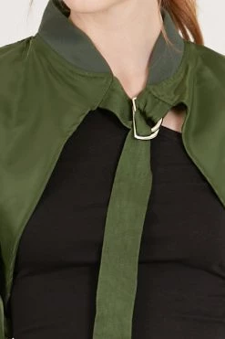 STORETS CLOTHING Mila Cropped Aviator Jacket