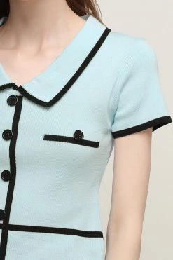 STORETS CLOTHING Bella Button-effect Knit Top