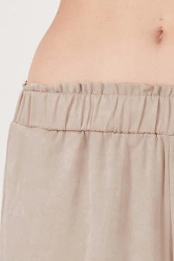 STORETS CLOTHING Rose Matte Satin Wide Leg Pants