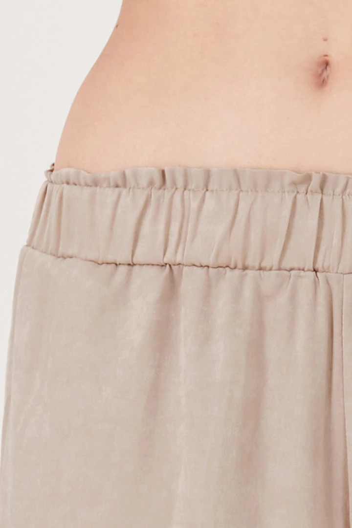 STORETS CLOTHING Rose Matte Satin Wide Leg Pants