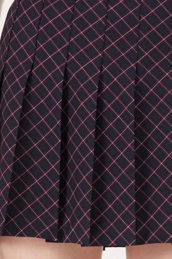 STORETS Zelda Plaid Pleated Mini Skort