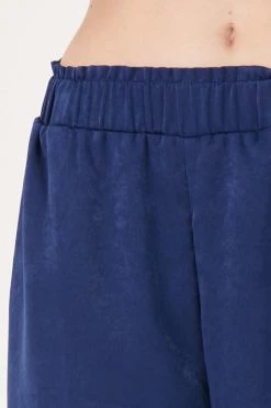 STORETS Rose Matte Satin Wide Leg Pants CLOTHING