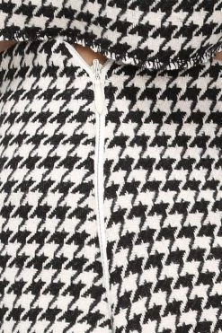 STORETS Zendaya Houndstooth Mini Skirt CLOTHING