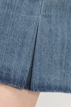 STORETS Brianna Denim Pleated Skirt