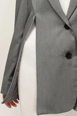 STORETS CLOTHING Shiloh Slit Detail Blazer