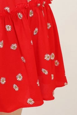 STORETS SALE Kelly Daisy Printed Ruffle Skirt